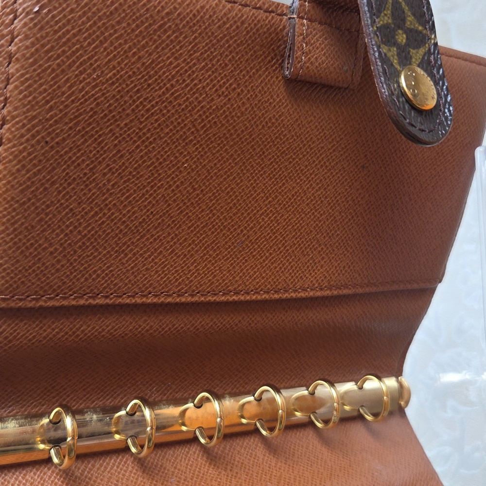 Louis Vuitton Monogram Brown and Gold Agenda Cover/Passport Holder - Picture 5 of 8